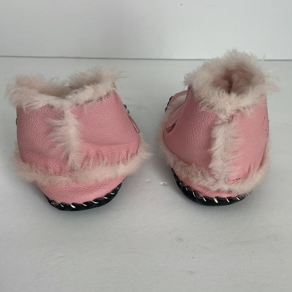 Pediped Infant Velcro Booties Pink 6-12 months - Picture 4 of 7